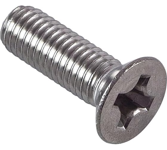 Винт с потайной головкой МЕТАЛЛСЕРВИС M3x12 мм, DIN 965, цинк, 10 шт. МС 1268582