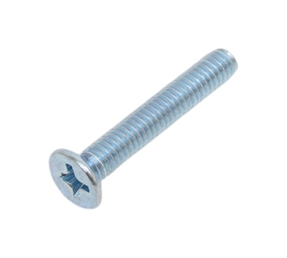 Винт с потайной головкой МЕТАЛЛСЕРВИС M4x25 мм, DIN 965, цинк, 12 шт. МС 1268401