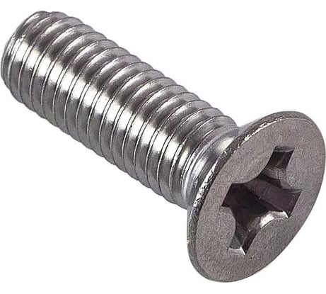 Винт с потайной головкой МЕТАЛЛСЕРВИС M6x12 мм, DIN 965, цинк, 20 шт. МС 1270230