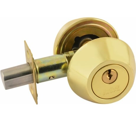 Врезной замок НОРА-М D2 матовое золото ключ/ключ В 12650