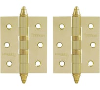 Универсальная петля НОРА-М 3"-2ВВ СHP PB латун.покр. 75х63х2,5 №2 10066