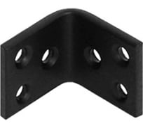 Уголок крепежный усиленный Дверной Страж 45x45x40 толщ. 5 мм черный ДС74245