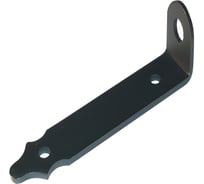 Проушина воротная Дверной Страж 200x45x40 толщина 5мм чёрный ДС74197