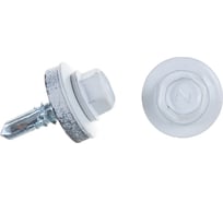 Кровельный саморез Госкреп 5.5х19 RAL 9003, белый, 70 шт., пластиковый контейнер, 280 мл 2-0018290