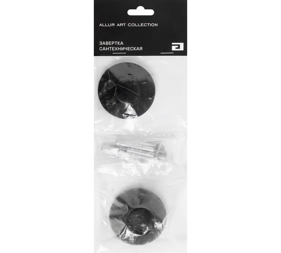 Сантехническая завертка к ручкам Аллюр ALLUR ART COLLECTION BK-R4 BL(72150) матовый черный 16572