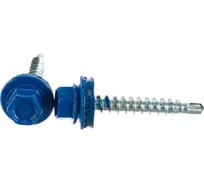 Кровельный саморез Госкреп 4.8х35 мм, RAL 5005, ярко-синие, 60 шт., пластиковый контейнер, 280 мл 2-0017410