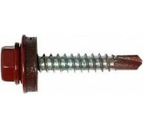 Саморез кровельный МЕТАЛЛСЕРВИС 4,8x29 RAL 3011 коричнево-красный, по дереву, 60 шт., коробка с окном МС 1271103 33974671