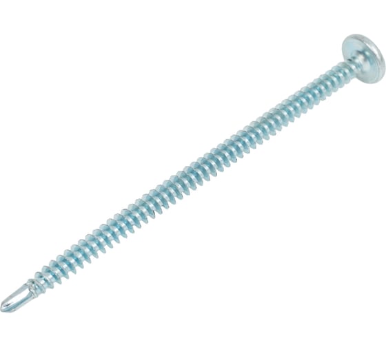 Саморез с прессшайбой МЕТАЛЛСЕРВИС 4,2x75 со сверлом, цинк, 4 шт. МС 1271114 1