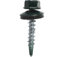 Кровельный саморез Госкреп 4.8х28 мм, RAL 6005, зеленый мох, 10 шт. 2-0018980