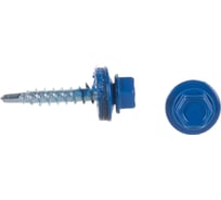 Кровельный саморез Госкреп 4,8х28 мм, RAL 5005, ярко-синие, 300 шт., большой пластиковый контейнер, 1000 мл 2-0016560