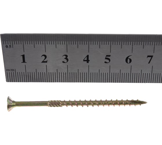 Конструкционный саморез BULLIT TORX20 4x70, желтый, потайной, 10 шт. 14-0016280