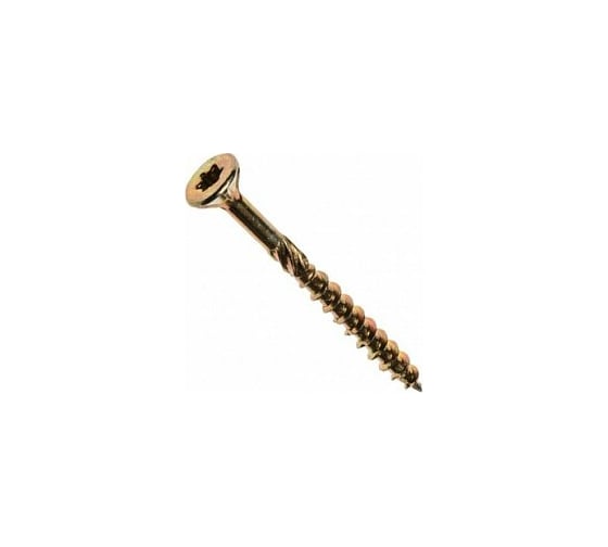 Конструкционный саморез BULLIT TORX15 3.5x45, желтый, потайной, 14 шт. 14-0016230