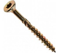 Конструкционный самозенкующий саморез BULLIT TORX20 4x80, желтый, потайной, 10 шт., подвес 14-0016290