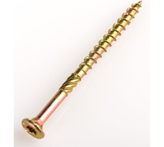 Конструкционный саморез BULLIT TORX15 3.5x50, желтый, потайной, 12 шт. 14-0016240