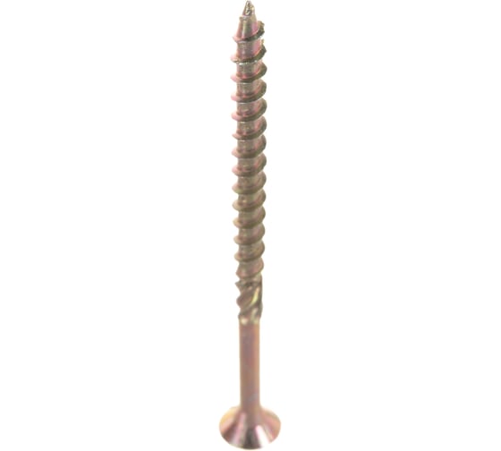Конструкционный саморез BULLIT TORX25 5x80, желтый, потайной, 8 шт. 14-0016340