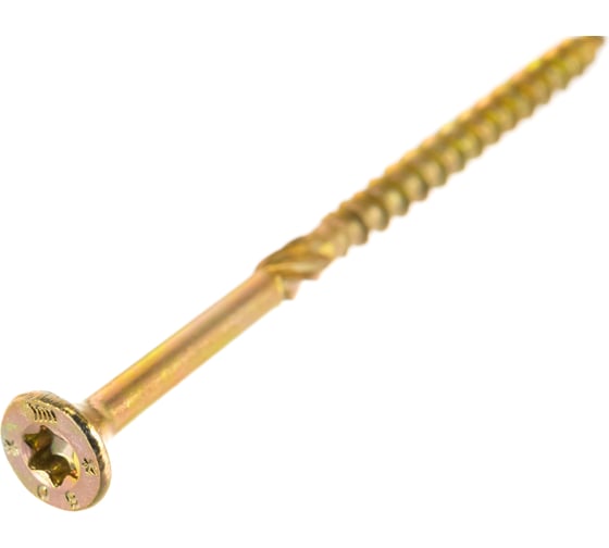 Конструкционный саморез BULLIT TORX15 3.5x60, желтый, потайной, 10 шт. 14-0016250