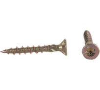 Конструкционный универсальный саморез BULLIT 4x30 TX20, желтый, потай, 500 шт. 14-0015440