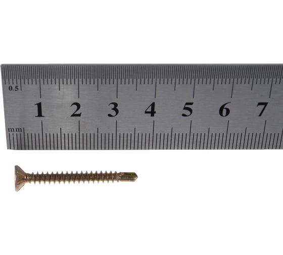 Оконный саморез Госкреп желтые, сверло, 3.9х35 мм, 40 шт. 1-0022040