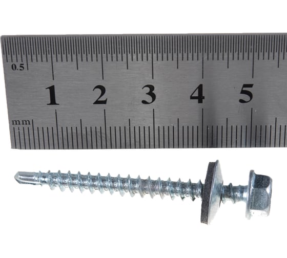 Кровельный саморез BARTEX 4.8x50 цинк, банка 150шт 211719