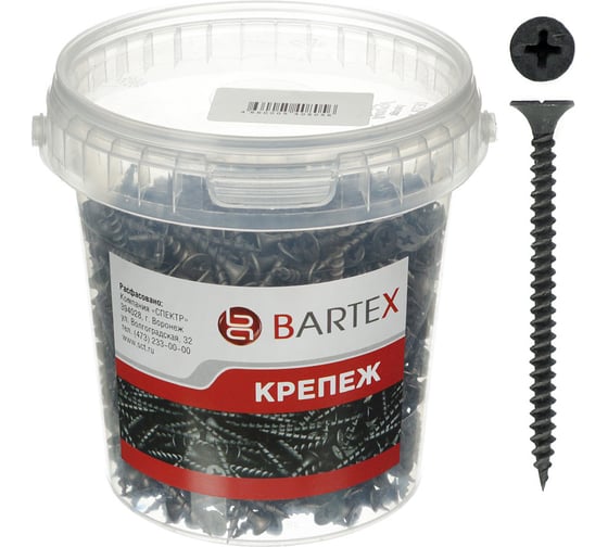 Саморез BARTEX ГМ 3.5х55 банка, 250шт 320028