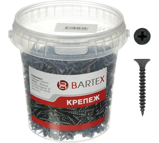 Саморез BARTEX ГМ 3.5х25 банка, 1000шт 178233 1