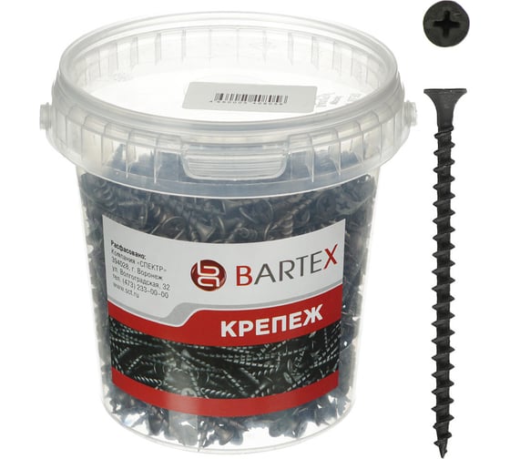 Саморез BARTEX ГД 3.8х64 банка, 250шт 246146