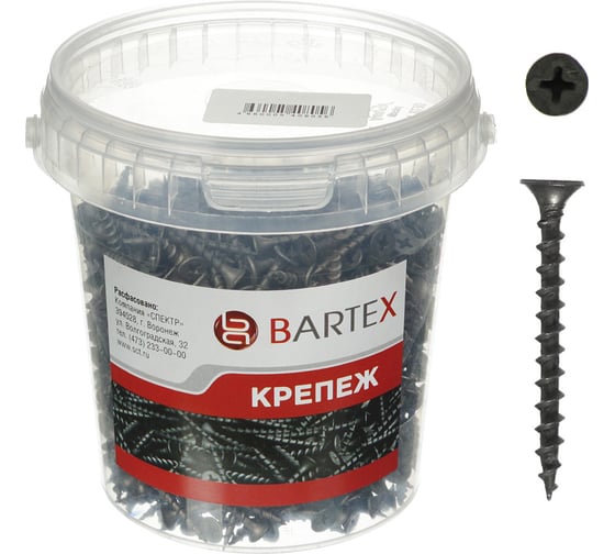 Саморез BARTEX ГД 3.5х41 банка, 500шт 204102