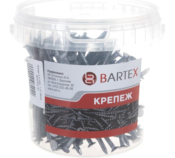 Гвозди BARTEX 4.0x100 банка, 1кг 211145