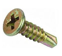 Оконный саморез Госкреп, желтый, сверло 3,9х38 40 шт., подвес 1-0022050