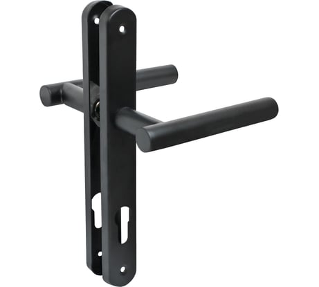 Ручка на планке БУЛАТ РФ 85.30.10.02НС черный AISI 201 INOX нержавеющая сталь, д/узкопроф. замков 16823