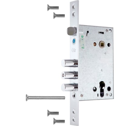 Замок врезной CRIT ЗВ-А8 закрывается поднятием ручки вверх 03105