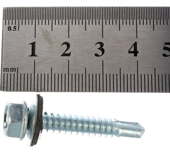 Кровельный саморез Госкреп ZP 6,3х38 250 шт., б. пл. конт. 1500 мл КР.181107 2-0010650