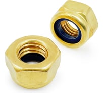 Гайка KREPFIELD Латунная М6 DIN 985 ЛТ самоконтрящаяся 30 шт. 985ЛТГАЙКАМ6-30