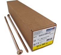 Шурупы Simpson Schmid StarDrive GPR 8.0x340/100 TK TX40 жёлтый цинк, тарелка, 50 шт. 5833740803400070