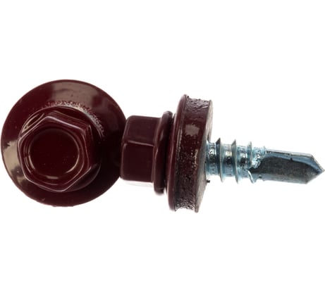 Кровельный саморез Госкреп 5,5х19 RAL 3005 красное вино 10 шт., подвес 2-0019960