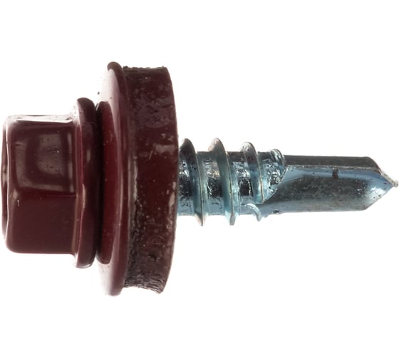 Кровельный саморез Госкреп 5,5х19 RAL 3005 красное вино 10 шт., подвес 2-0019960