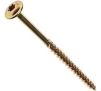 Конструкционный универсальный саморез BULLIT 6x300 TX30, желтый, потай, 100 шт. 14-0015710