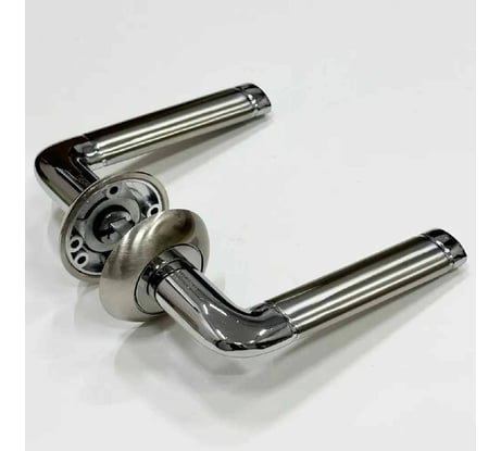 Дверная ручка Rucetti RAP 2 SN/CP, цвет-бел. никель/хром 9008771