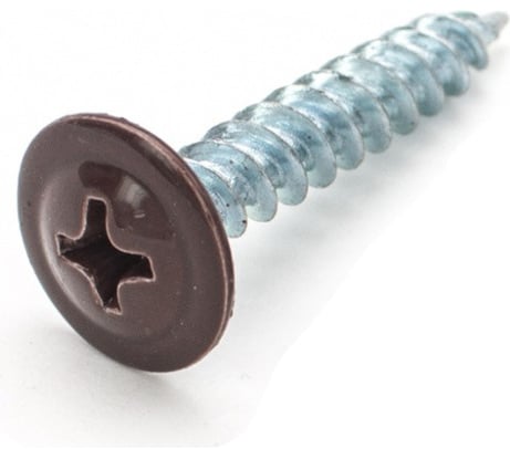 Саморезы с пресс-шайбой Госкреп 4,2х25мм коричневые RAL8017 20 шт., подвес 1-0017400