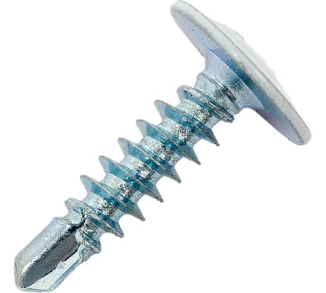 Саморезы с пресс-шайбой Госкреп со сверл. 4,2х16мм белые RAL9003 35 шт., подвес 1-0017420