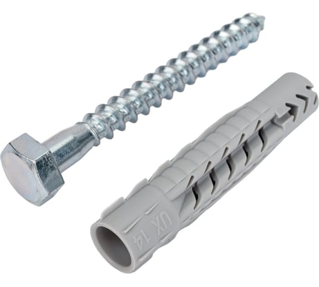 Универсальный дюбель Tecfi VZ нейлон 14x70 с шурупом 2 шт - пакет 147446