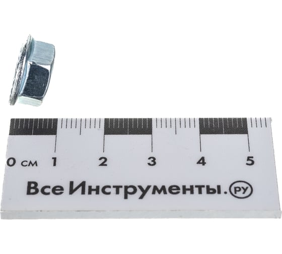 Шестигранная гайка с фланцем BEFAST DIN 6923, покрытие белый цинк М8, 100 шт. 6923F08S