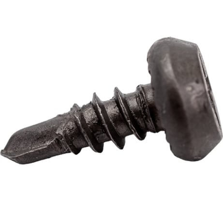 Саморез клоп VIPкрепеж чёрный, полусфера, сверло, 3.5х9.5 24 шт. 10303 VIP