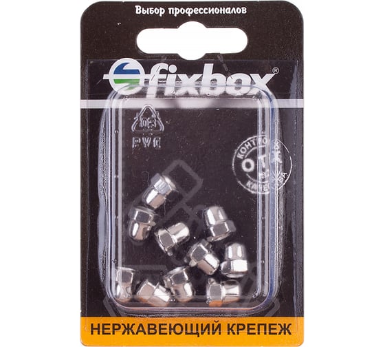 Нержавеющая колпачковая гайка Fixbox DIN1587 М5 10 шт 552850
