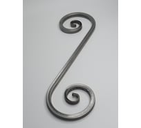 Кованый элемент ограждения ООО Лига из профильной трубы 15x15x1.2 мм, неокрашенный, тип 2 КИ2