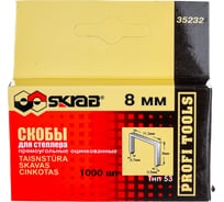 Скобы оцинкованные (1000 шт; 8 мм; тип 53) для степлера SKRAB 35232