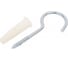 Крюк-шуруп ЕВРОПАРТНЕР Zn d5,4хL80 в компл. c дюбелем MULTI 10x40 4шт. MP 320 17 1