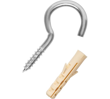 Крюк-шуруп ЕВРОПАРТНЕР Zn d3,9хL40 мм 2 шт. 13 0625 1