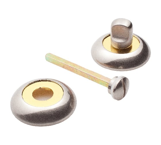 Завертка к ручкам Ренц никель матовый-латунь блестящая, 2 шт. INBK (N) 08 SN/GP 1