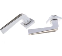 Дверная ручка Ренц Франко супер белый/матовый никель КВ, 2 шт. INDH 310-02 SW/SN